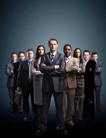 A team of business professionals